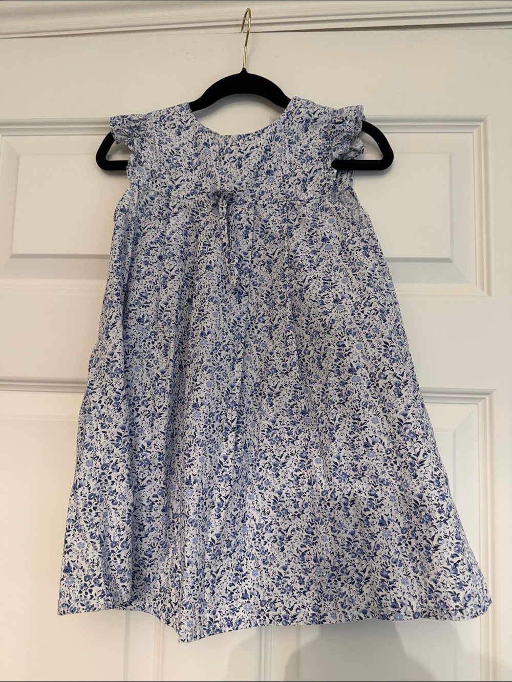 Girls Blue Floral Sundress - Edgehill Collection 4T Summer Dress